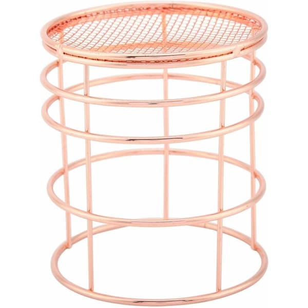 Förvaringskorg i roséguld (S-cylindrisk)