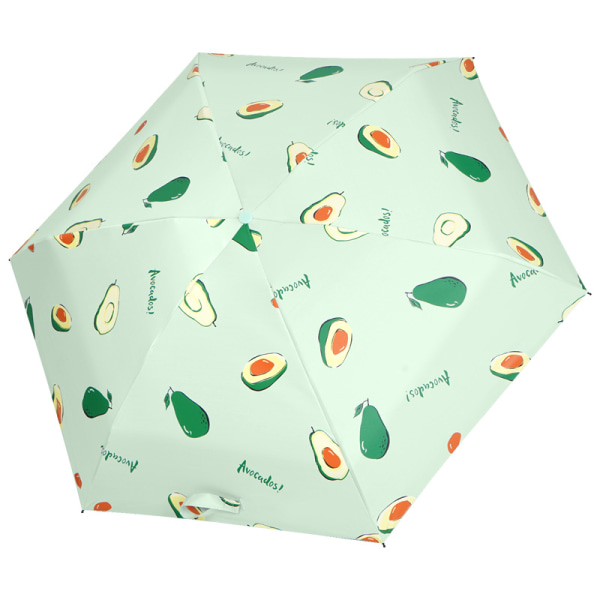 Minisateenvarjo, kevyt kannettava matkasateenvarjo laatikolla, pieni kompakti aurinkovarjo, UV-suoja miehille ja naisille