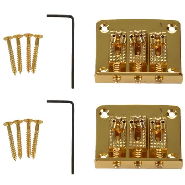2X 3 Gitarstrengkulebro Pull Hard Tail Strenger Erstatning Gull
