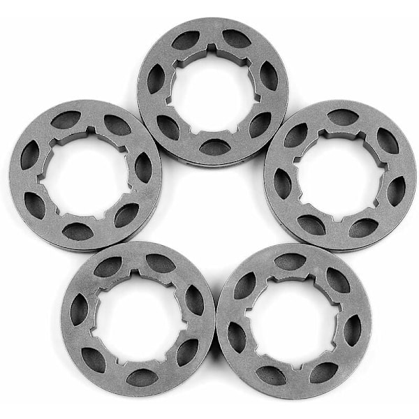 5 stk. Felg-Tannhjul 3/8\" Steg 7 Tenn 19mm for Stihl MS360 MS310 Husqvarna 154 254 50 51 55 Motorsag 18720 Reservedeler