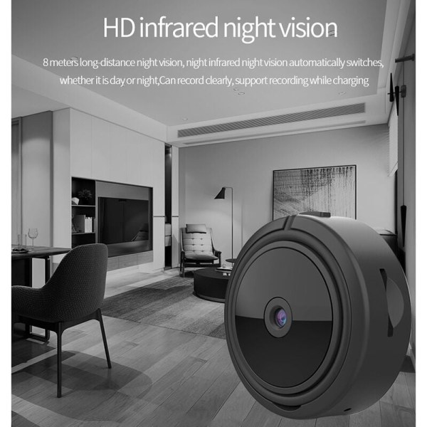 A11 HD1080P Webcam Trådløs WIFI IP-kamera med Mini Smart Home Security IR Nattesyn