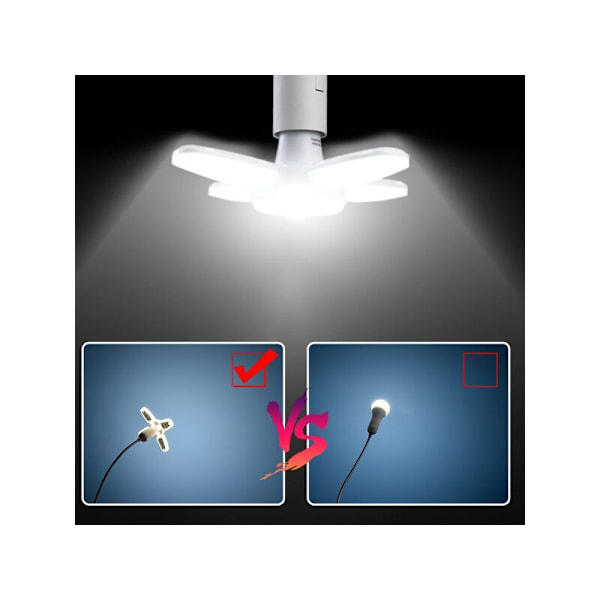 LED-lamppu Tuulettimen Terä Garasivalo Muuntautuva AC85-265V 28W Taitettava Kattovalaistus Työpajan Valo LED-lamppu Koti Kattolamppu 1kpl