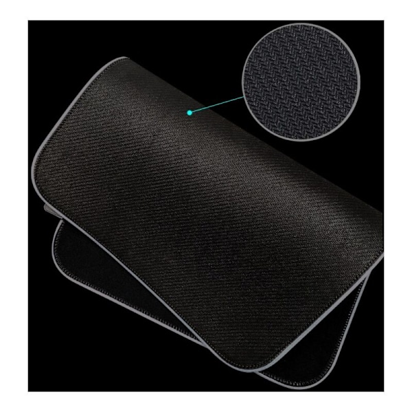 RGB Gaming Mousepad – 350x250x4mm LED Mousepad med Skridsikker Gummibund, Blød Mousepad til MacBook, PC, Laptop, Kontor (Sort)