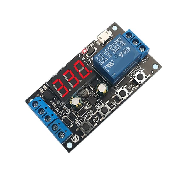 ZK-TD2 5V12V24V Digital LED-skjerm Timer Relé Bryter Modul