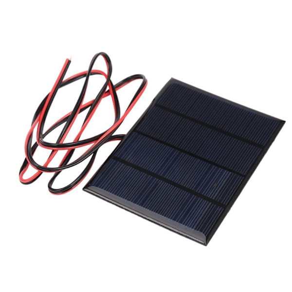 2X 1.5W 12V Mini Solcellepanel Modul Lader med 1M