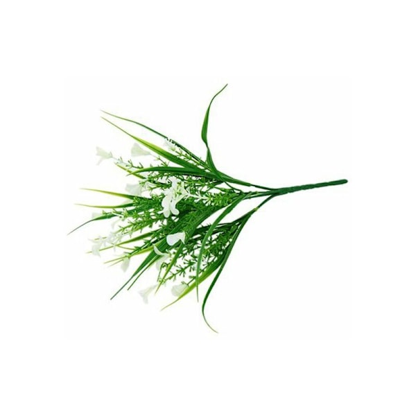 Bukett med vita konstgjorda blommor för hem- / bröllopsdekoration - 1 blombukett per förpackning