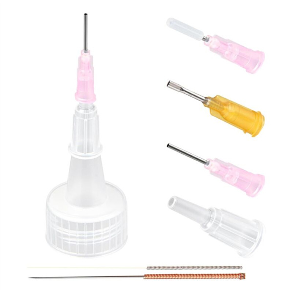 12-pack precisionsapplikatorlock för 2 ounce akrylfärgflaskor, precisionsspetsade, billaddare
