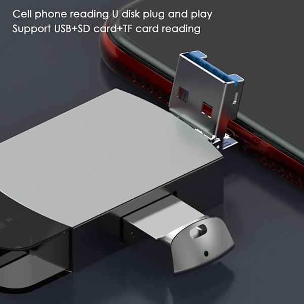 Multifunktionskortläsare TF-kort SD-kortläsare USB3.0-adapter Bärbar kortläsare för bärbar dator