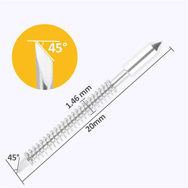Graphtec CB09 CB09U Silhouette Cameo Holder med 20 stk 60 graders kniver, rød vinylkutter plotter