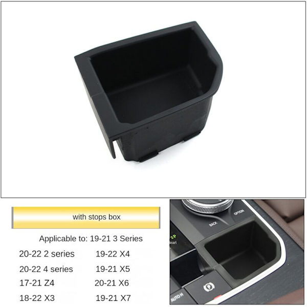 Gearskiftecenter opbevaringsboks til 3 4 serie 2021 G20 320 325 G26 G29 G01 G02 G05 F40 X3 X4 X5