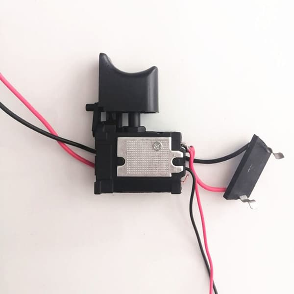 7,2V-24V Drill Speed ​​Controller Drill Switch Lithium Battery Cordless Drill Speed ​​Control Trigger Switch med lys