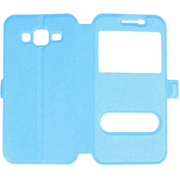 Ställ Flip Holder Case Cover för Galaxy J5 Färg: Blå