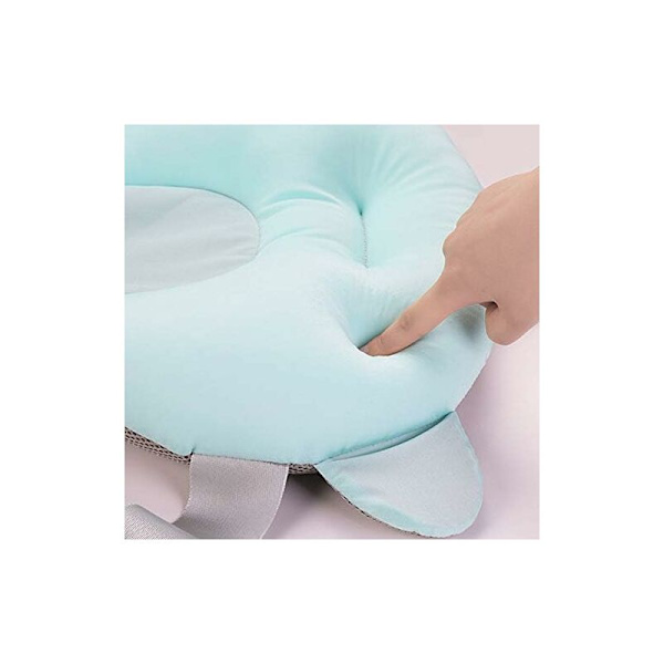 Baby Badekar Pude Bærbar Baby Shower Luftpute Barnekrybbe Bad Annerledes Pute Antiskli Badekar Flyte Matte Støtte for Nyfødt 0-6 Måned