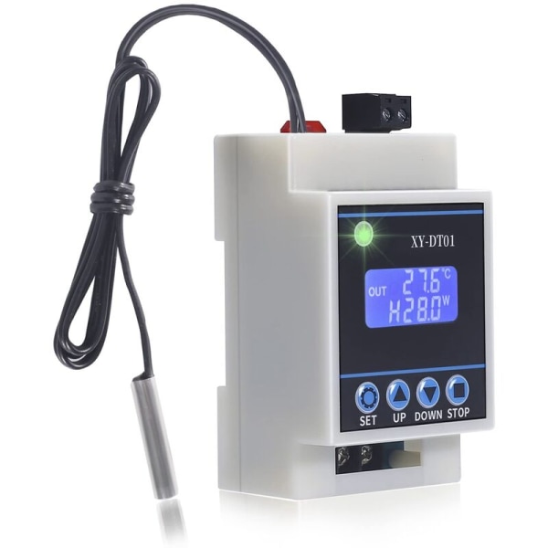 XY-DT01 digital temperaturkontroller -40-110 Celsius digital mikro-digital termostat med LCD-skjerm og vanntett sensor