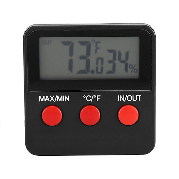 Digital LCD Termometer Hygrometer Temperatur Fugtighedsmåler til Æg Inkubator Kæledyrsopdræt