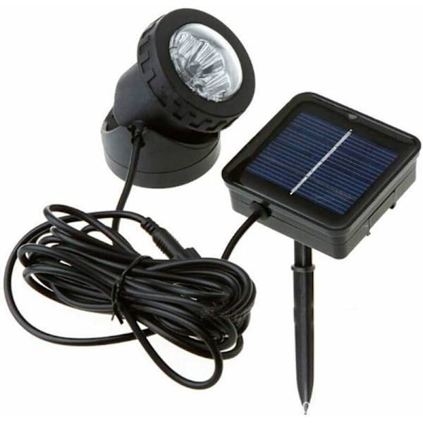 Solcellsdriven LED-spotlight för damm, undervattensbelysning, solcellslampor för trädgård, landskapsbelysning, uteplatsfontän, gångväg