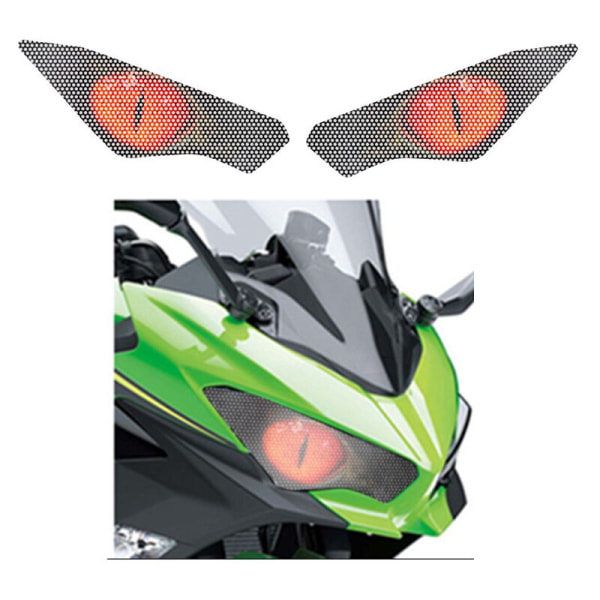 Motorcykel strålkastarskydd klistermärke strålkastare öga kaross klistermärke passar för KAWASAKI NINJA400 NINJA 400 2018-2020 B