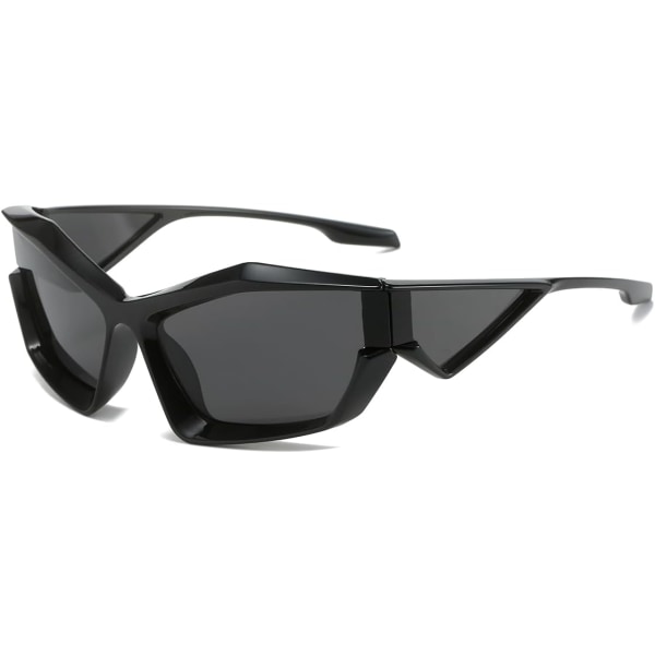 Wrap Around Fashion Solglasögon för män kvinnor, Cool Sport Y2K Solglasögon Future Style Glasögon