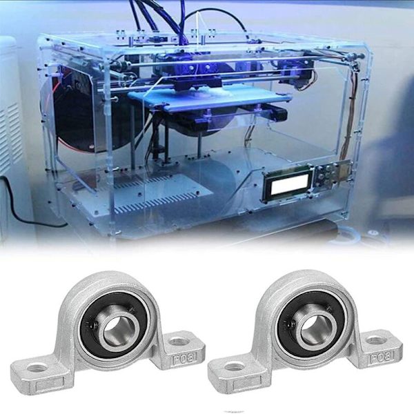 4 stk. Lejehus Flange Leje 8 mm KP08 Kugleleje Pudeblok Lejeblok til 3D Printer Reservedele