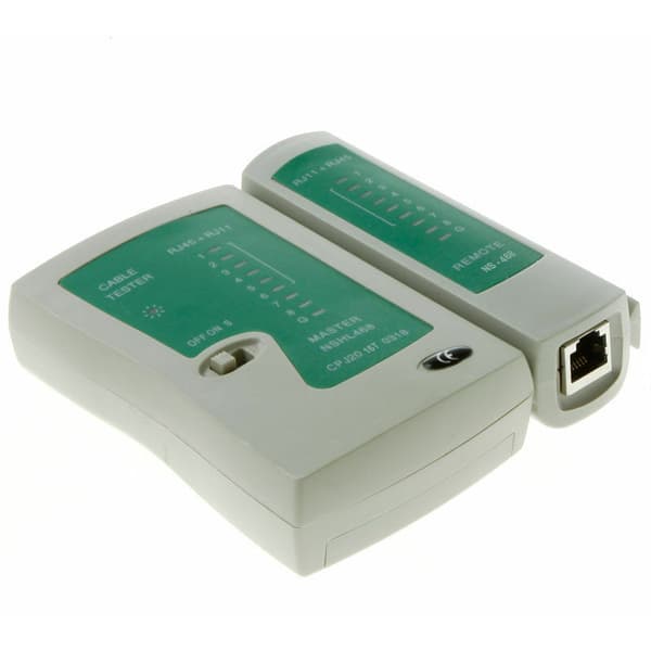 PC Network Tools Hånd LAN RJ45 RJ11 Netværkskabel Tester, Grøn, 1,05 m