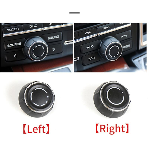 För- Center Console Audio Volume Knob Cover Switch Control CD 911 718 918 Vänster