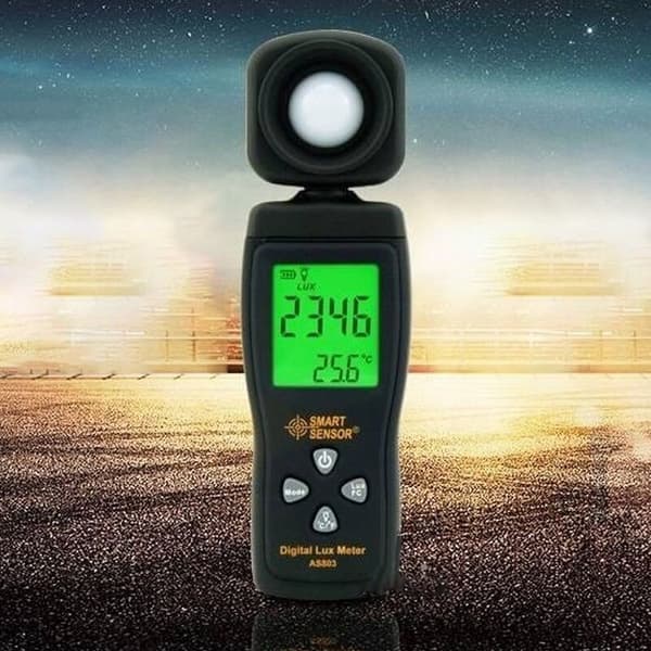 Lux Meter AS803 Lux Meter Lysintensitetsmåling Luxmeter Luminans Tester SMART SENSOR Digital Spektrometer
