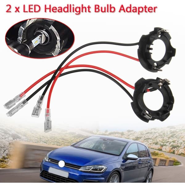 2X H7 Led -ajovalopolttimon kannan pidikekiinnike sovitin Golf 5 Mk5