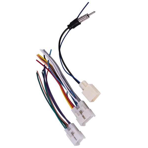 6X Bilstereo CD DVD-kabelstam med antennkabeladapter