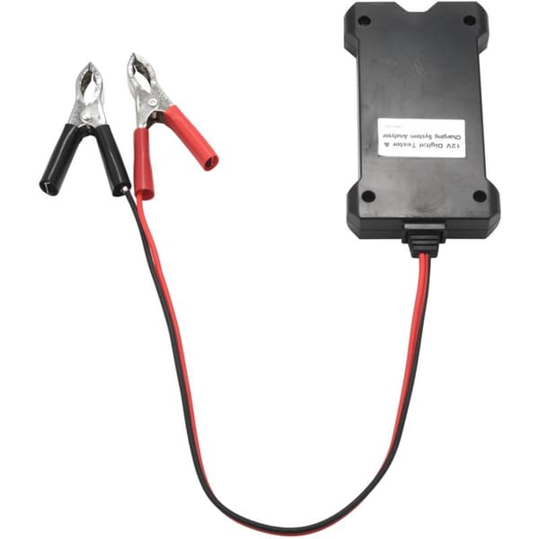 MP0514A 12 Volts Digital Batteritestare Voltmeter och Laddsystemanalysator med LCD-display LED-indikering - SVART VERSION