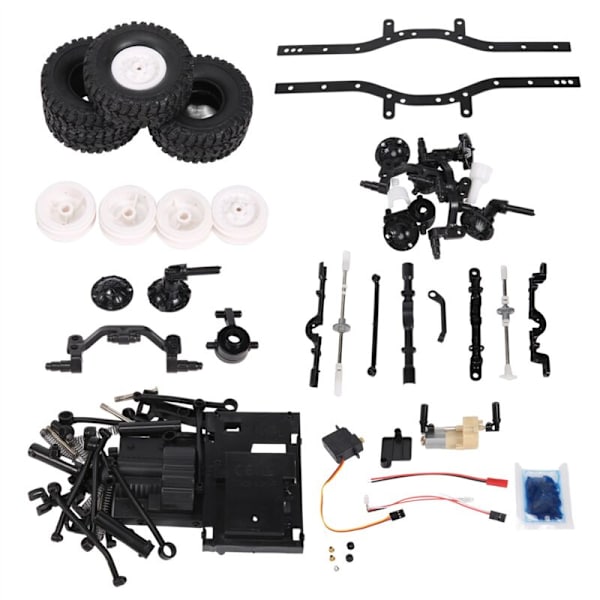 190 mm hjulbas omonterad ram chassi för C14 C24 C24-1 C54 CB05 Land Cruiser LC80 1/16 fjärrkontroll bil uppgradering delar