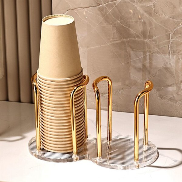 2X Pappersmuggdispenser Mugghållare Organiseringsförvaring för Munsköljkoppshållare, 23X13cm A