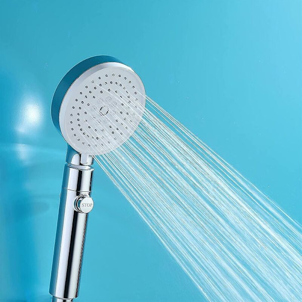 Højtryks Bruseshower, 3-Jets Bruseshower, Kalkbeskyttende Bruseshower, Håndbruser med Afbryder, Vandbesparende Bruseshower, Universal Badeværelsesbruser