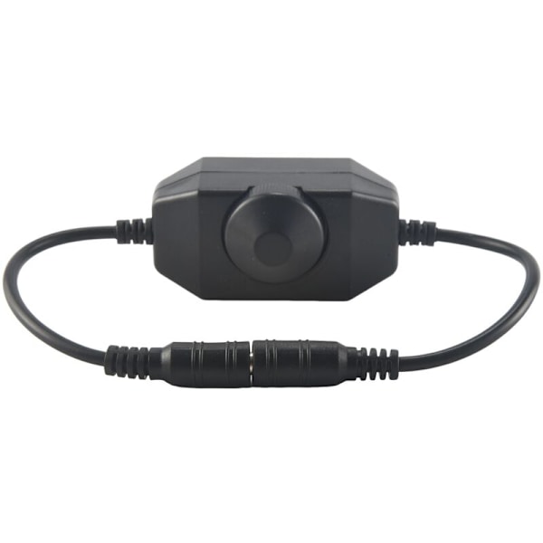 LED-ljusrampdimmer, DC 12V-24V 6A dimmer, lämplig för LED-ljusramp, LED-slingljus 3528, 5050, 5630 (svart)