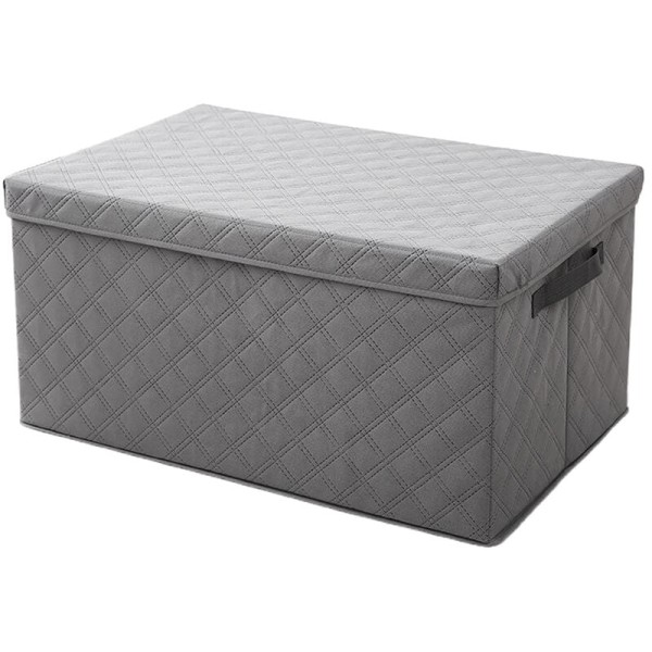 Folding Fabric Storage Box Large Clothing Storage Box Storage Box Storage Box Clothing Storage Artifact Gray