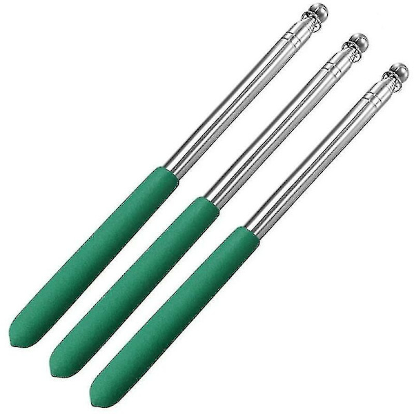 1,2 m Retractable Guide Flaggstang Blå Rustfritt Stål Undervisning Pekepinne