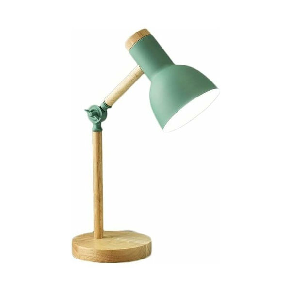 Nordisk Bordlampa Sovrum Sänglampa Barnögon Skydd Läslampa Justerbar Skrivbordslampa Led E27 Studie Nattlampa (Grön)