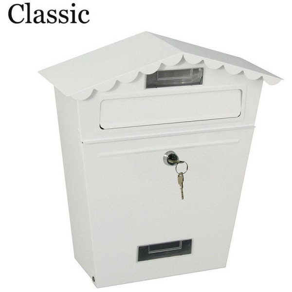 Klassisk hvid model postkasse