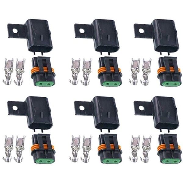 6Pcs ATO ATC Fuse Holder Assembly Waterproof Sealed Fuse Socket Splice Kit Existing