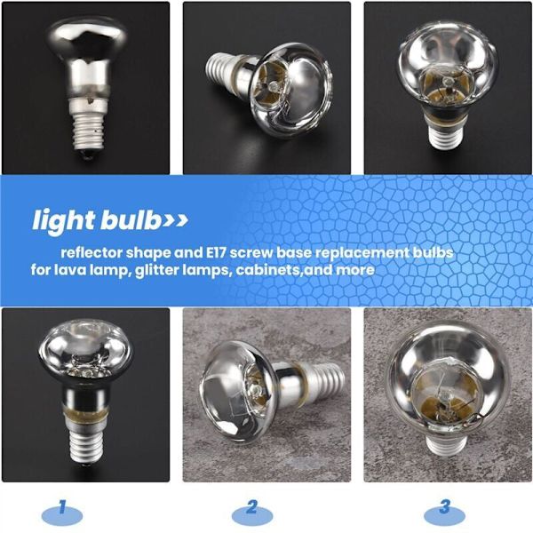 Udskiftnings Lava Lampe E14 R39 30W Skrue-i Floodlight Reflektor Pære Klar Spot Glødepære Lava Pærer 5 Stk..