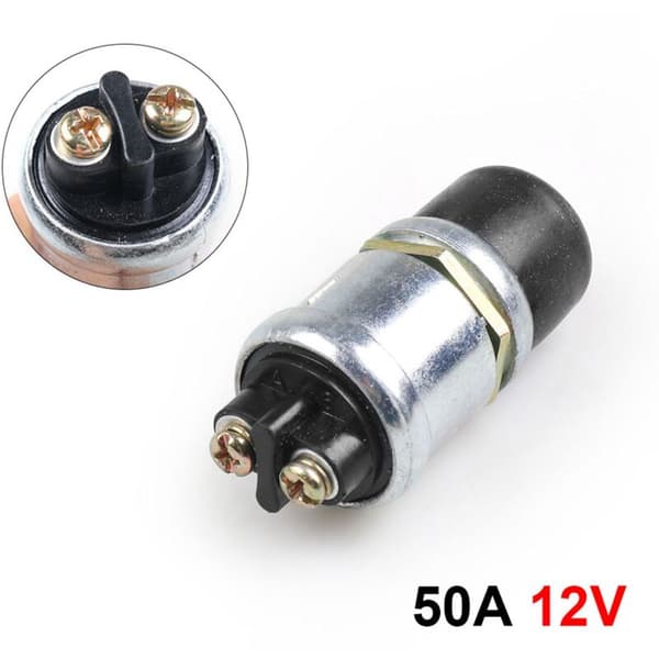 2x 12V 50A Vattentät Tryckknappsbrytare Bil Båt Spår Motorstart Starter
