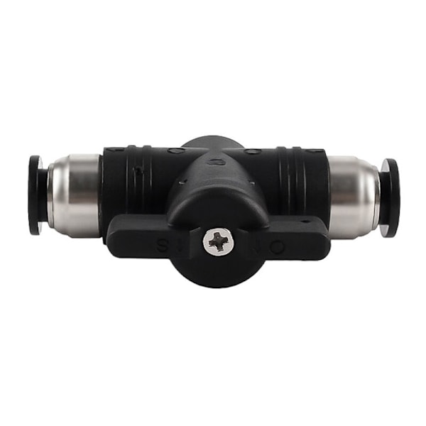 3 stk. 4mm Pneumatiske Fittings Push Quick Connector Manuel Push Valve Forbindelse Pneumatisk Lige Connector til Forbindelse af Polyethylen Nylon og PU