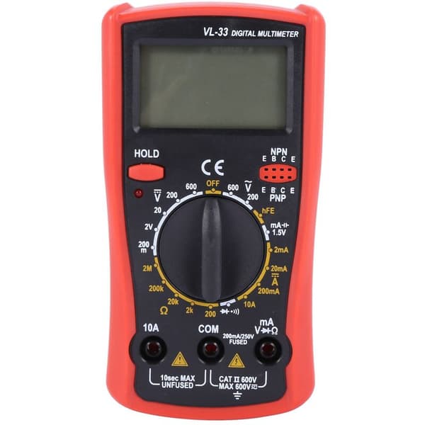 VL-33 Elektronisk multimeter LCD digital multimeter spänning resistans elektrisk testare strömmätare