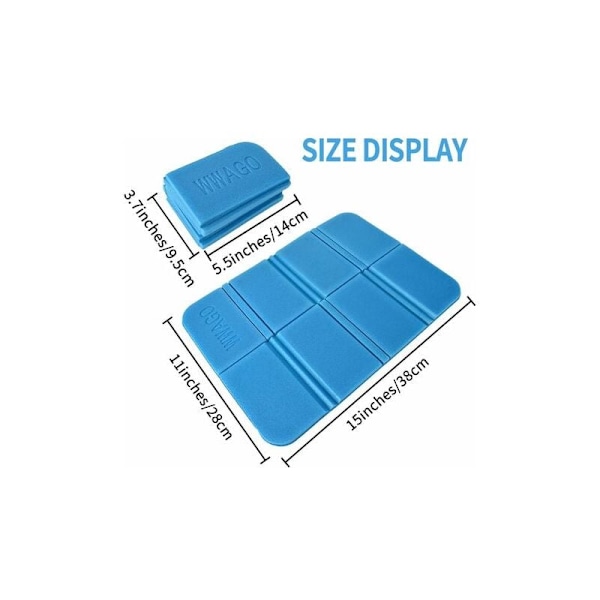 4 Styk Foldbare Skum Puder, Vandafvisende Udendørs Foldbar Sædematte / Camping Foldbar Pude / XPE Termisk Foldbar Sæde Puder til Rejser Vandreture