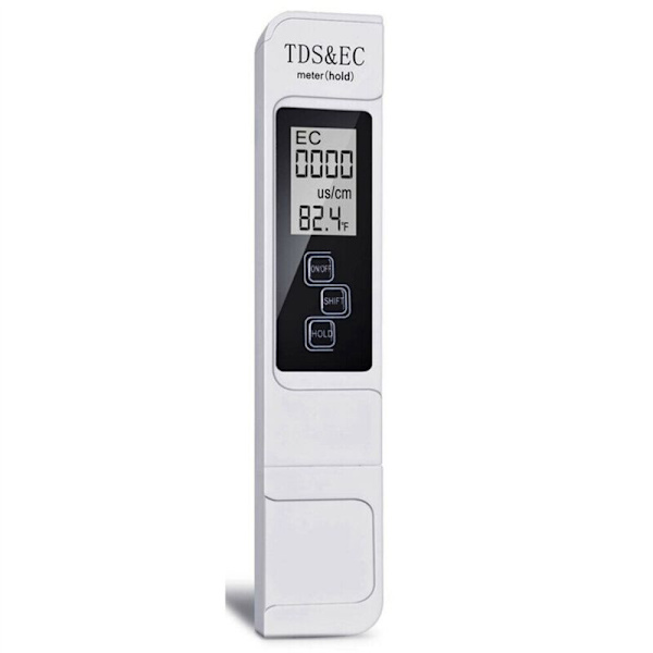 2X Digital TDS EC Meter 0-9999 PPM Kvalitets Tester Rækkevidde Måling Temperatur Renhed