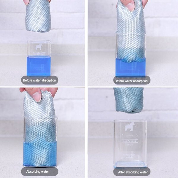 Mikrofiber Glas Rengøringsklude Fnugfri Klude til Polering Opvask Vinduer Bilspejle - Pakke med 20