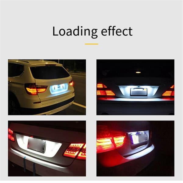 1 par LED-skyltbelysning för GOLF Auto Parts