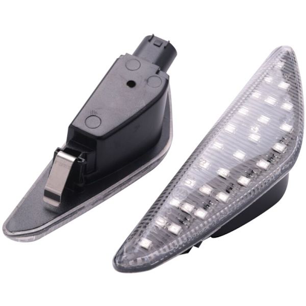 2 st bilsida dynamisk blinkers för X5 E70 X6 E71 E72 X3 F25 transparent