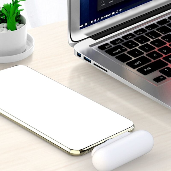 Magnetisk Powerbank Mini Magnetisk Lader Nødmagnetisk Batteri Powerbank -1 for 2600mAh