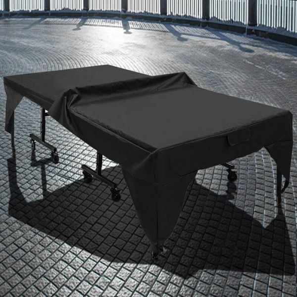 Vandtæt og støvtæt bordtennisbordbeskyttelse sort 280 x 153 x 73cm (sort)