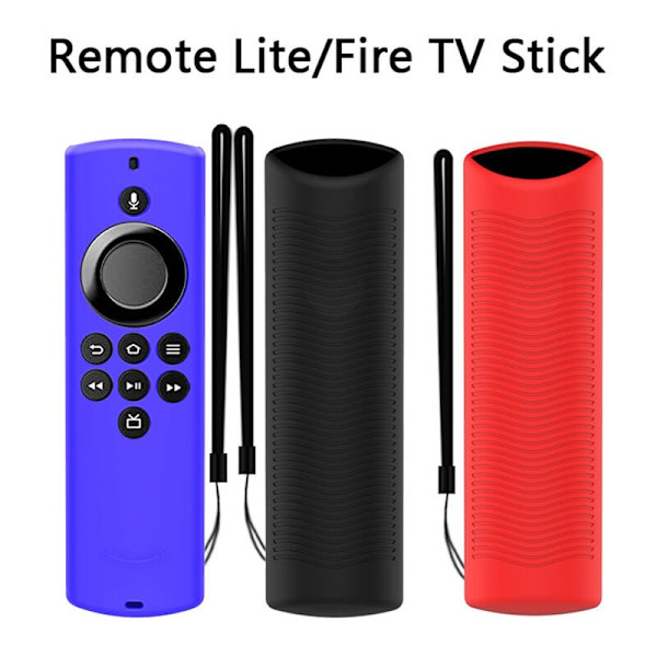 Fjärrkontrollskyddsfodral för Alexa Key Bärbar Dammtät Skydd Silikonhud för Fjärrkontroll Röd
